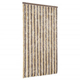 Vliegengordijn Chenille Donkerbruin En Beige