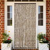 Vliegengordijn Chenille Beige En Bruin