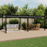 Prieel Met Uittrekbaar Dak 3X6 M Aluminium Kleurig