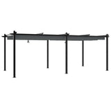 Prieel Met Uittrekbaar Dak 3X6 M Aluminium Kleurig