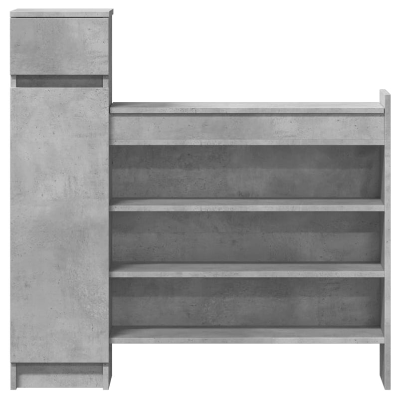 Schoenenkast 100,5X28X100 Cm Bewerkt Hout