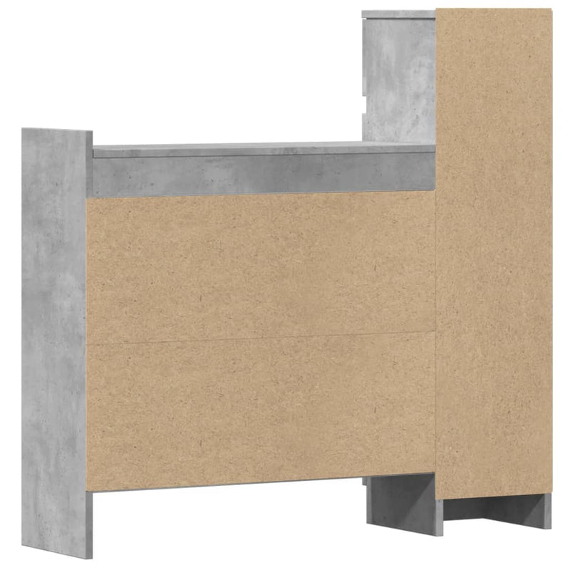 Schoenenkast 100,5X28X100 Cm Bewerkt Hout