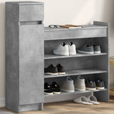 Schoenenkast 100,5X28X100 Cm Bewerkt Hout