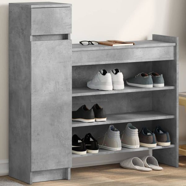 Schoenenkast 100,5X28X100 Cm Bewerkt Hout