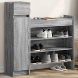 Schoenenkast 100,5X28X100 Cm Bewerkt Hout