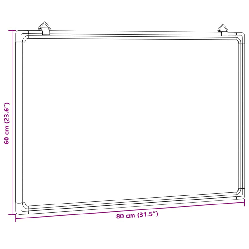Whiteboard Magnetisch 80X60X1,7 Cm Aluminium