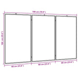 Whiteboard Magnetisch Inklapbaar 180X100X1,7 Cm Aluminium