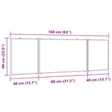 Whiteboard Magnetisch Inklapbaar 160X60X1,7 Cm Aluminium