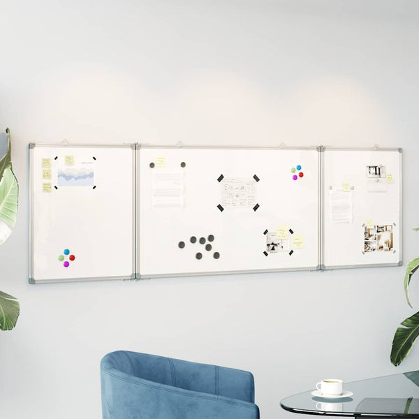 Whiteboard Magnetisch Inklapbaar 160X60X1,7 Cm Aluminium