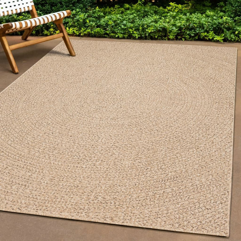 Vloerkleed Zizur Binnen En Buiten 160 Cm Jute Look Bruin