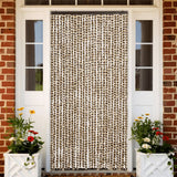 Vliegengordijn Chenille Beige En Bruin