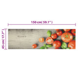 Keukenmat Wasbaar Print Fluweel Tomaten