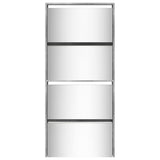 Schoenenkast Met Spiegel 4-Laags 63X17X134 Cm