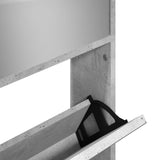 Schoenenkast Met Spiegel 4-Laags 63X17X134 Cm