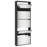 Schoenenkast Met Spiegel 5-Laags 63X17X169,5 Cm