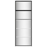 Schoenenkast Met Spiegel 5-Laags 63X17X169,5 Cm