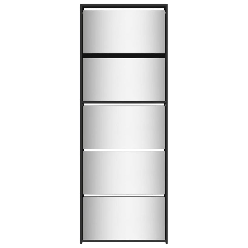 Schoenenkast Met Spiegel 5-Laags 63X17X169,5 Cm