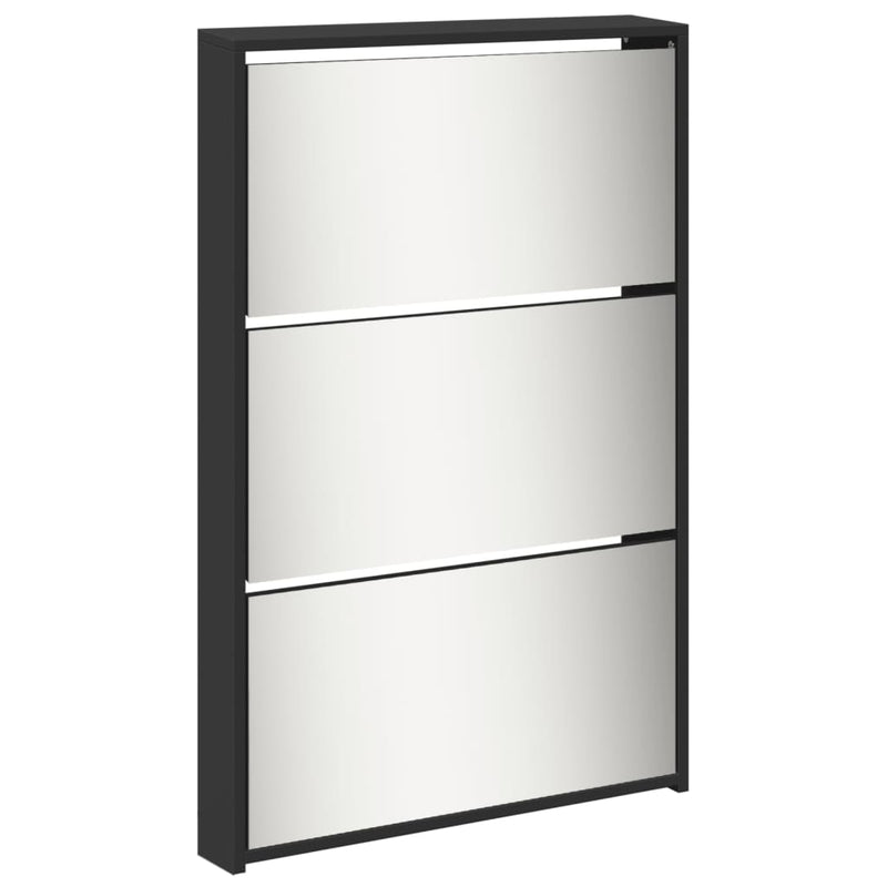 Schoenenkast Met Spiegel 5-Laags 63X17X169,5 Cm