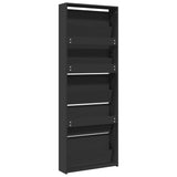 Schoenenkast Met Spiegel 5-Laags 63X17X169,5 Cm