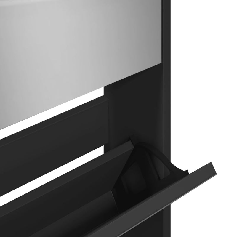 Schoenenkast Met Spiegel 5-Laags 63X17X169,5 Cm