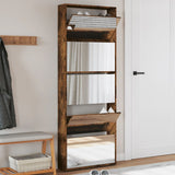 Schoenenkast Met Spiegel 5-Laags 63X17X169,5 Cm