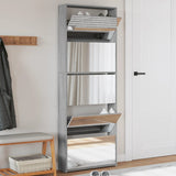 Schoenenkast Met Spiegel 5-Laags 63X17X169,5 Cm