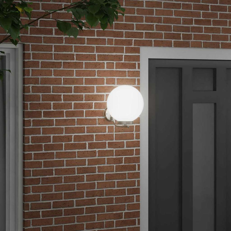 Buiten Wandlamp Zilver 29 X 25 X 33 Cm Roestvrij Staal