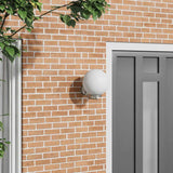 Buiten Wandlamp Zilver 29 X 25 X 33 Cm Roestvrij Staal