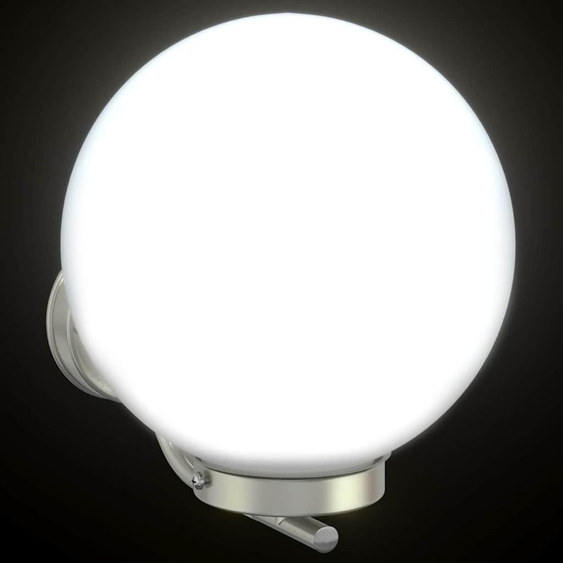 Buiten Wandlamp Zilver 29 X 25 X 33 Cm Roestvrij Staal