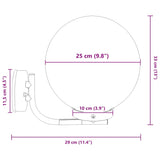 Buiten Wandlamp Zilver 29 X 25 X 33 Cm Roestvrij Staal