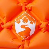 Kampeermatras Met Kussen Opblaasbaar 1-Persoons Oranje