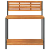 Tuinwerktafel 90X50X110 Cm Massief Acaciahout En Staal