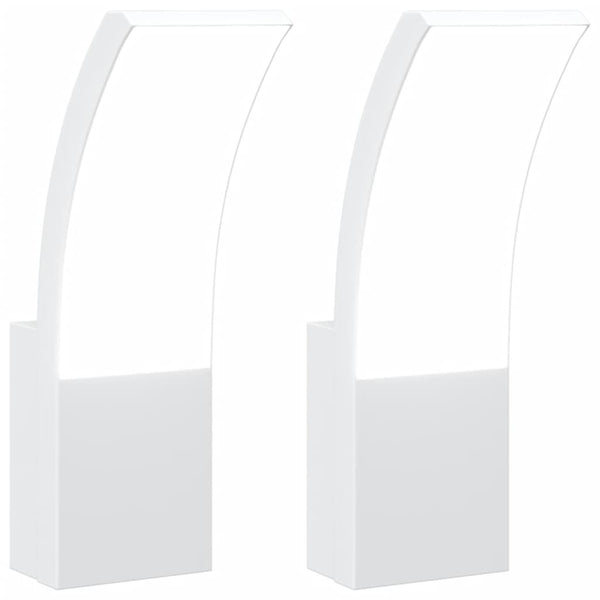 Buitenwandlampen Led Gegoten Aluminium Wit