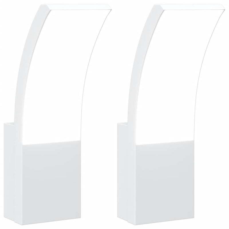 Buitenwandlampen Led Gegoten Aluminium Wit