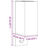 Buitenwandlamp Met Sensor Gegoten Aluminium Zwart