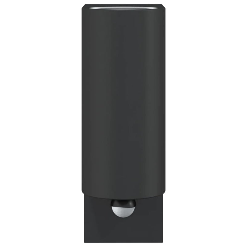 Buitenwandlampen Met Sensors Gegoten Aluminium Zwart