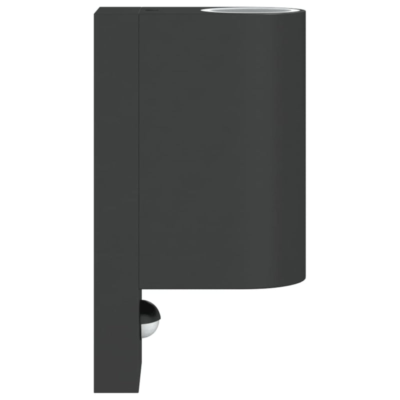 Buitenwandlampen Met Sensors Gegoten Aluminium Zwart