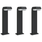 Buitenlampen Staand 3 St Gegoten Aluminium Zwart