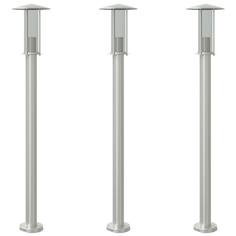 Vloerlamp Voor Buiten Roestvrij Staal Kleurig Zilver