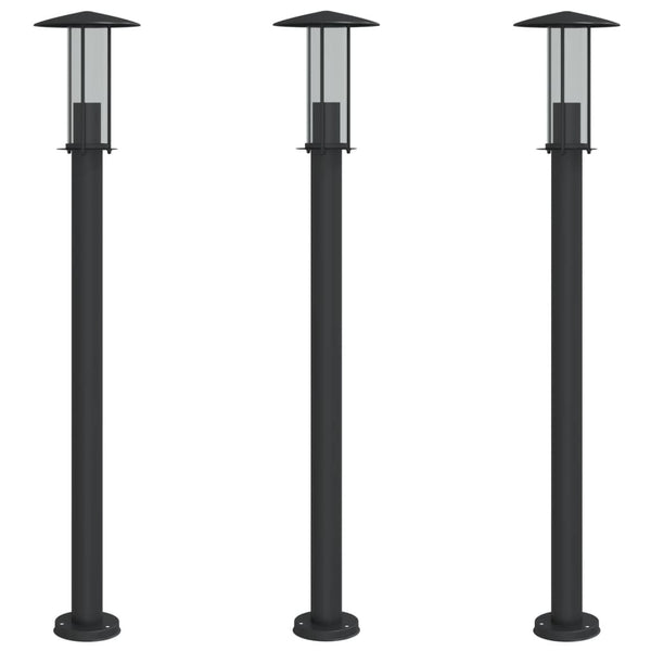 Vloerlamp Voor Buiten Roestvrij Staal Zwart