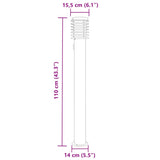 Buitenvloerlamp 110 Cm Roestvrijstaal