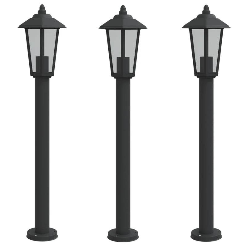 Vloerlamp Voor Buiten Roestvrijstaal Zwart