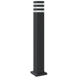 Vloerlampen Voor Buiten Aluminium Zwart Zilver 80 Cm