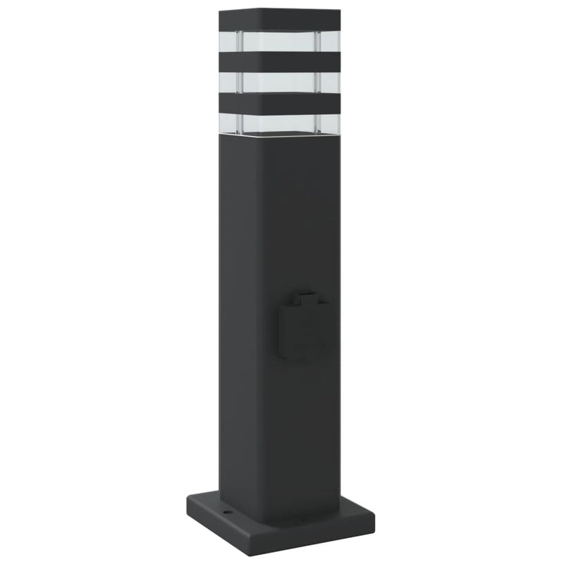Buitenvloerlampen Aluminium Zwart 50 Cm