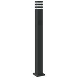 Buitenvloerlampen Aluminium Zwart Zilver 110 Cm