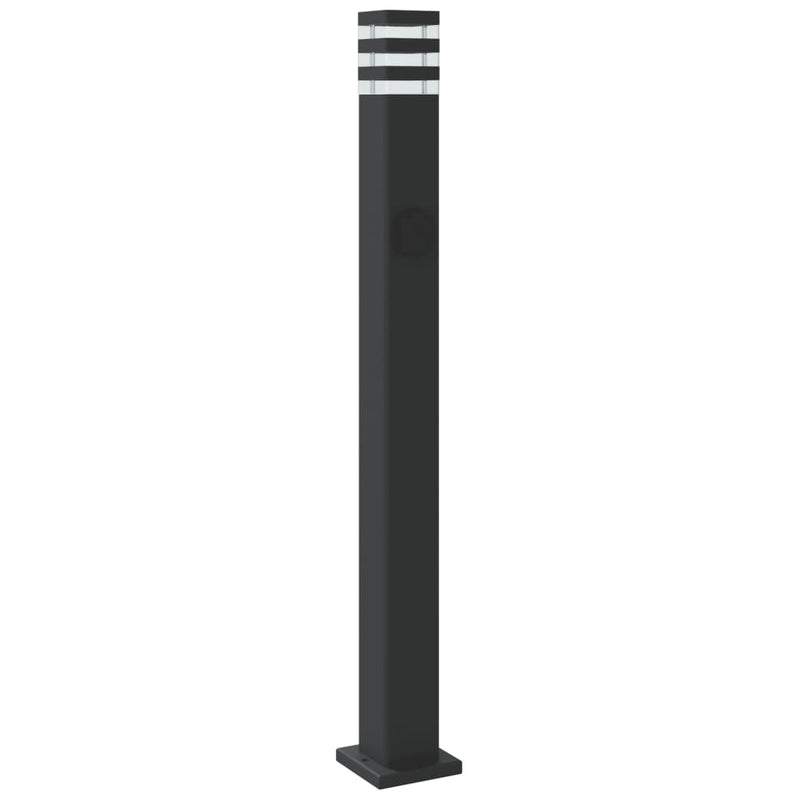 Buitenvloerlampen Aluminium Zwart Zilver 110 Cm