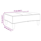 Voetenbank 77X55X31 Cm Fluweel
