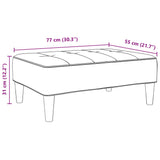 Voetenbank 77X55X31 Cm Stof