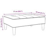 Voetenbank 77X55X31 Cm Fluweel