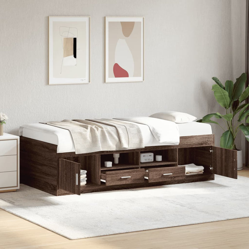 Slaapbank Met Lades Zonder Matras Kleurig